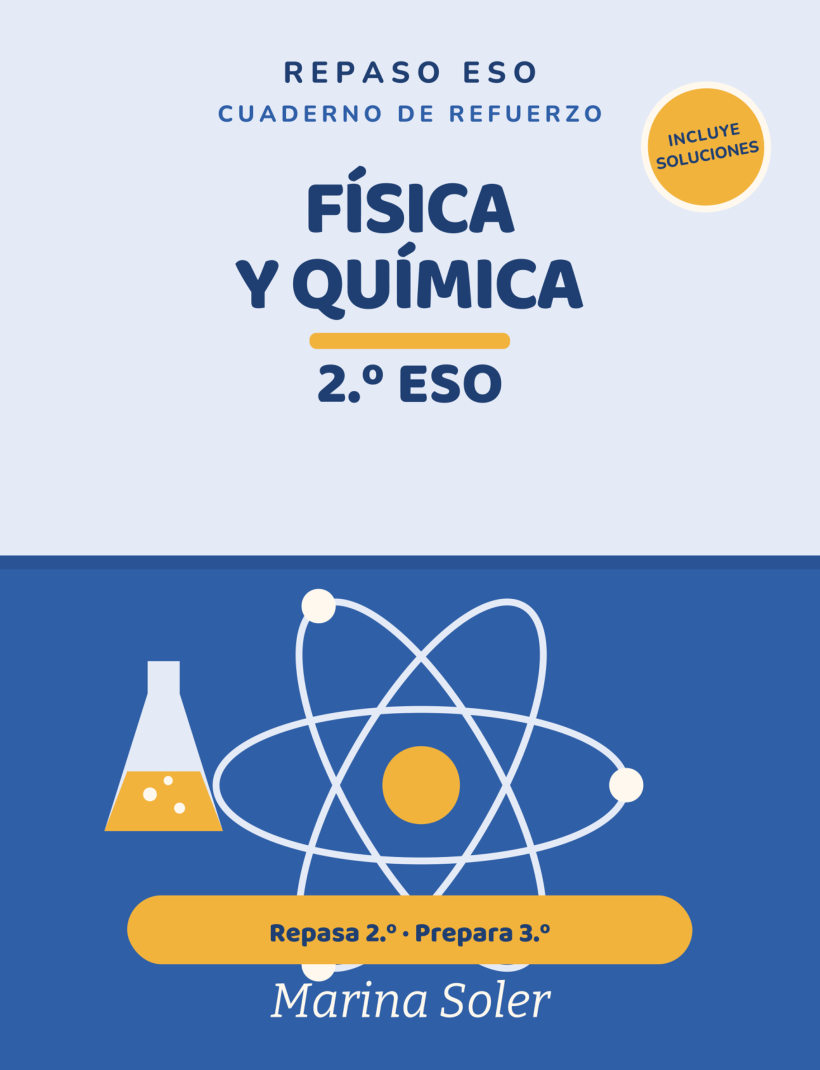 Portada de Física y Química 2.º ESO. Cuaderno de refuerzo