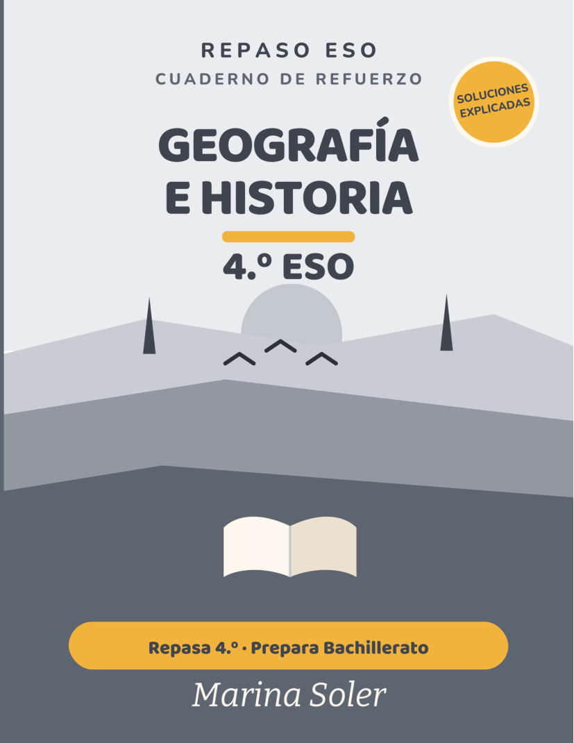 Portada de Geografía e Historia 4.º ESO. Cuaderno de refuerzo