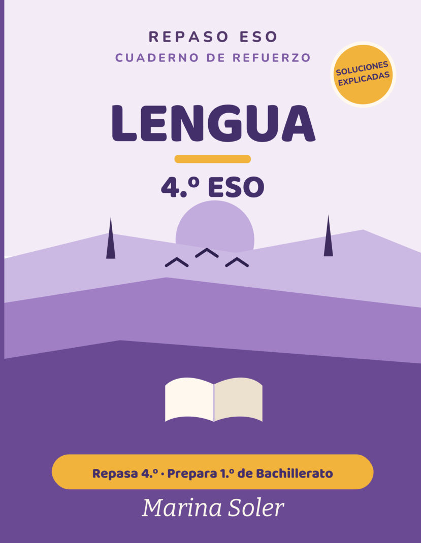 Portada de Lengua 4.º ESO. Cuaderno de refuerzo