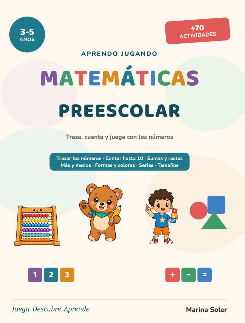 Portada de Matemáticas Preescolar