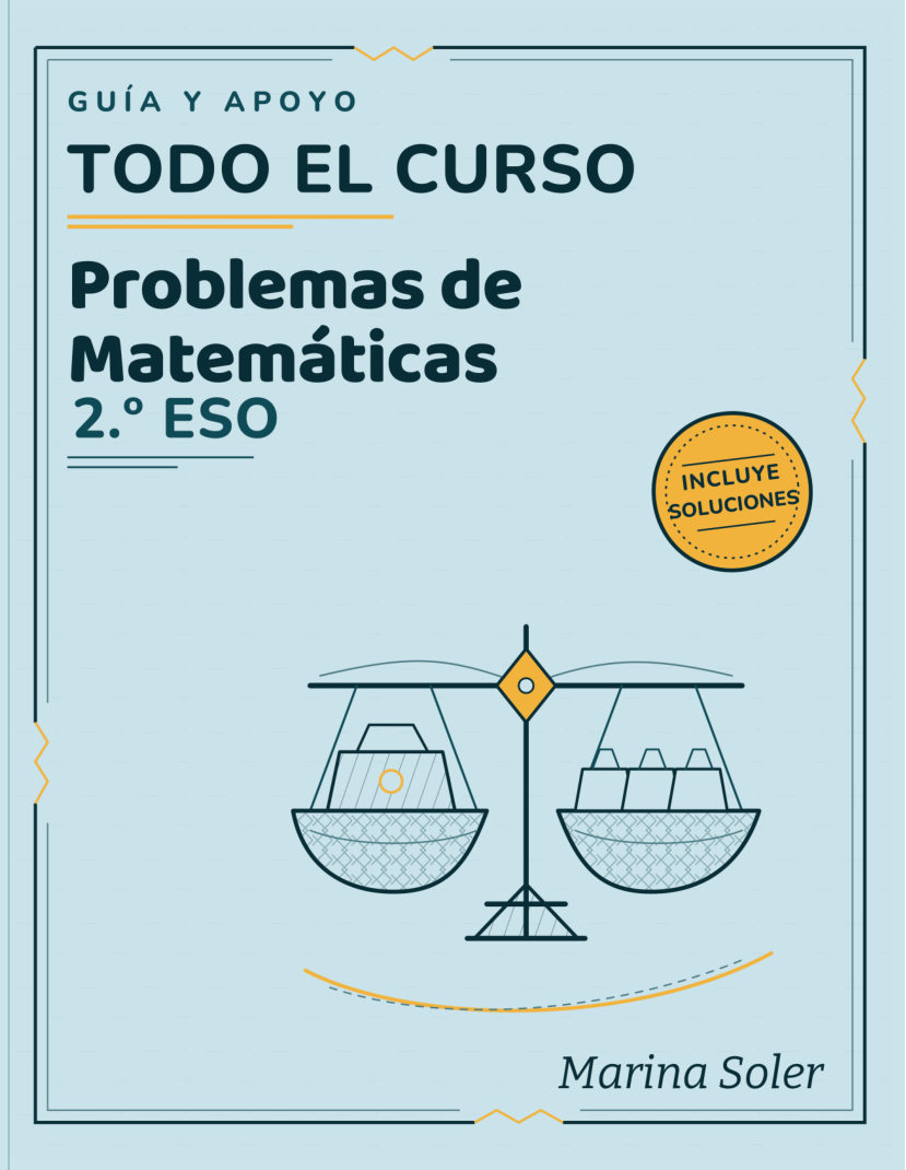 Portada de Problemas de Matemáticas 2.º ESO — Cuaderno de Guía y Apoyo