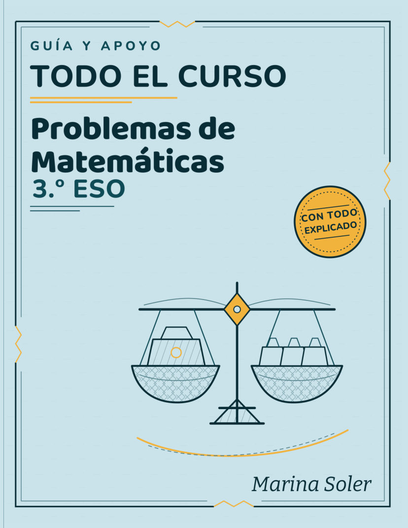 Portada de Problemas de matemáticas 3.º ESO